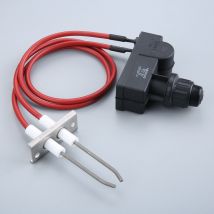 Allumeur à deux sorties pour barbecue au gaz, barbecue au feu, Kit d'allumage avec électrode bougie d'allumage, longueur 450mm