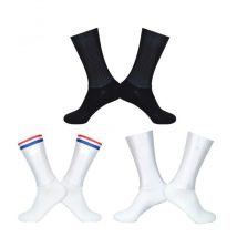 Chaussettes antidérapantes en Silicone pour hommes, sans couture, aérées, pour vélo de route, été