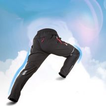 Pantalon de cyclisme confortable pour homme, collant de vélo, Long, noir, pour l&#39;extérieur et l&#39;intérieur, Anti-soleil,