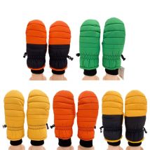 Enfants hiver gants de Ski garçons/filles enfants Sports imperméable à l'eau coupe-vent anti-dérapant neige mitaines étendu poignet gants de Ski