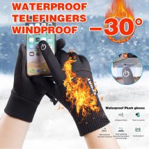 Winterhandschoenen hommes Winterr gants de ski gants tactiles chauds gants coupe-vent pour hommes Waterdichte Thermo Handschoenen
