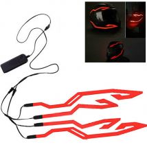 Casque moto lumière casque de vélo lumière Led bande Kit barre rouge haut