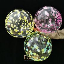 5pc confettis bulle ballon 18 pouces cristal Bobo ballons pour décoration fête d'anniversaire mariage décoration