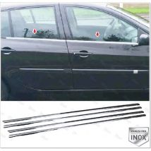 Renault Clio 3 HB garniture de cadre de fenêtre chromé 4 prç. 2005 P. En acier