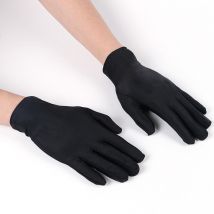 1 paire gants de Protection solaire printemps été femmes noir blanc Etiquette Stretch mince gant serré conduite gants bijoux gant