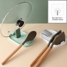 Étagère de rangement pour cuillère, fourchette, spatule, repose-cuillère en plastique, repose-couverts, porte-baguettes