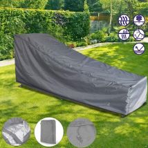 Housse de bain de soleil 208x76x41/79cm housse de bain de soleil résistant aux intempéries housse de chaise longue de jardin pour housse de mobilier de jardin