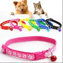 Collier de chien mignon colliers d'animaux | Avec cloches, petits chats chiens, ceinture de cou, griffe réglable, collier d'animaux chat, colliers Gato