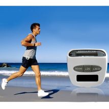 podomètre de sport électronique à énergie solaire podomètre multifonction blanc