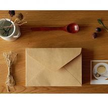 100 pièces enveloppe classique de portefeuille blanc enveloppe Invitation de mariage