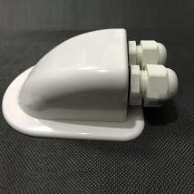 Connecteur de câble ABS étanche solaire | Double entrée de câble, glande courbe bateau de camping-car, accessoires RV