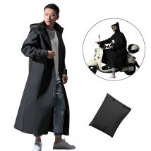 Poncho Long à capuche avec fermeture éclair pour moto, veste de pluie , Style randonnée, taille XL/XXL/XXXL