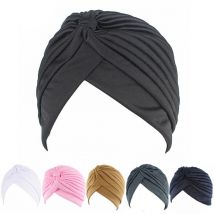 femmes casquette couleur unie Turban musulman casquette femmes élastique extensible bonnets chapeau Bandanas grand Satin Bonnet indien