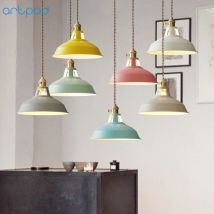 Artpad moderne pendentif plafonniers parapluie forme fer métal industriel cuisine LED lampe suspendue lumière pour Luminaires d'intérieur E27