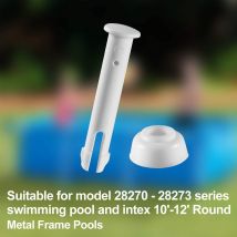 12 pièces 2.36 pouces en plastique piscine Joint broches supplémentaires joints en caoutchouc piscine pièces de rechange piscine accessoires bouchon natation pièces capuchon outils