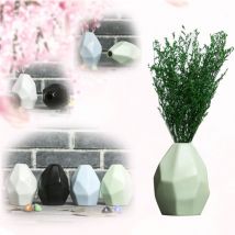 Vase en céramique style Europe jardin maison | Mini Vase en céramique motif Rhombus, Pot de fleurs en céramique, décor de mariage, décoration plante de jardin, 1 pièce