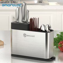 Porte-couteaux en acier inoxydable, pour couteaux de cuisine, accessoires haut de gamme