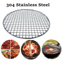Grille de Barbecue ronde antiadhésive, grand filet rond de remplacement en acier inoxydable, poêle pour Barbecue, pour pique-nique de camping