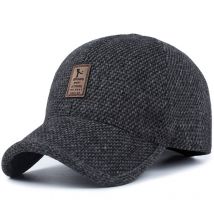 TUNICA-casquette de Baseball en laine tricotée | Casquette d'hiver, chapeaux chauds épais pour hommes avec oreillettes
