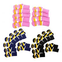 Ensemble de housses de Club de Golf en fer, 9 pièces, protection de tête de Club de Golf, lavable et Durable, forme mignonne et chaussettes