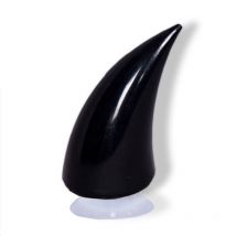 Rétro personnalité bricolage casque de moto décor corne en plastique souple moto avec ventouse décoration personnelle chapeaux