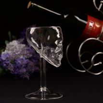 # H5 décoration crâne-tasse tasse bouteille Drinkware Transparent bière vin tasse bouteille verre crâne coupe vin rouge sobre whisky verre