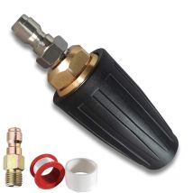 Nettoyeur haute pression avec buse à Turbine rotative, 3.0 GPM avec connexion rapide 0.64cm nettoyeur haute pression à eau froide