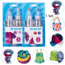 Kit de teinture à cravate de 120ml | Couleurs de peinture, Textile en tissu de coton et de lin, Textile Non toxique coloré avec gants, Kit de teinture à cravate en coton et lin décoration