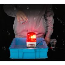 Lampe d'alarme rotative | Jaune bleu rouge vert, porte d'entrée, lampe d'alarme, son de 90dB avec base magnétique