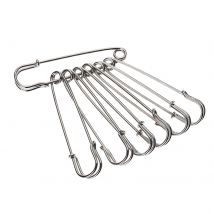 Grandes broches de sécurité en acier 10 pièces, broche pour faire un Bouquet de mariage, décoration, outils d'artisanat de couture faits à la main