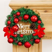 1PC 30cm noël décoratif guirlande porte suspendus guirlande de noël guirlande tenture murale ornement porte suspendus guirlande pour fenêtre noël