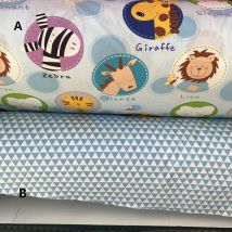 Linge de lit en coton 160x50CM, motif animal, linge de lit pour bébé, tissu patchwork, pour coudre