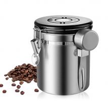Bidon de café 1.5/1.8L avec le récipient hermétique de stockage d'acier inoxydable de récipient de café de Scoop réglé pour le thé de grains de café