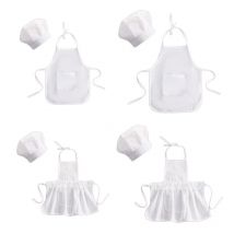 Tablier et chapeau de Chef pour bébé, Costume de Chef blanc pour enfant, accessoire de photographie, 23GD, 2 pièces