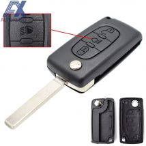 Remplacement de voiture à distance clé Shell pour Citroen C2 C3 C4 C5 C6 C8 Fob housse 3 bouton VA2 lame CE0523