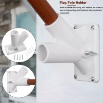 1 set Drapeau Fixation Drapeau Universel Support Pour Mât Deux Positions 45 °/90 °