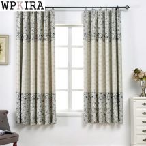Rideaux semi-occultants courts de couleur unie pour chambre/salon rideaux modernes et simples pour balcon de cuisine PC013 & 30