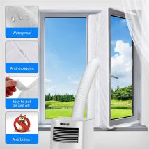 Joint de fenêtre de verrouillage d'air universel plaque de tissu 4 m Air arrêt climatiseur sortie Kit d'étanchéité de fenêtre pour climatiseur Mobile