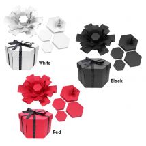 Hexagonal Surprise Explosion bricolage à la main Photo Album boîte Scrapbooking mémoire boîte anniversaire saint valentin de mariage