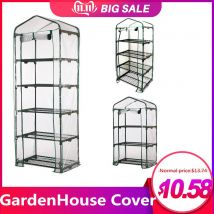 Maison de jardin Mini Portable jardin maison verte serre chaude plantes à fleurs jardinage extérieur serre couverture (pas d'étagère en fer)