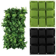 4/7/9/18/25/36/49/72 poches tenture murale sacs de plantation plante verte cultiver planteur Vertical sac de jardin fournitures de jardin sacs # T