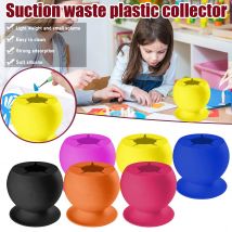 Portable vinyle Silicone ventouse Type aspiration déchets en plastique collecteur collecte aide artisanat bricolage déchets boîte de stockage