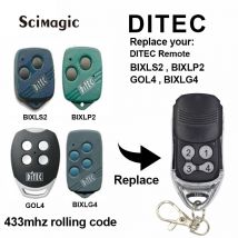 Ouvre-porte de Garage de porte de Garage | 433MHz, télécommande de porte de Garage pour DITEC GOL4 BIXLG4 BIXLP2 BIXLS2