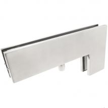 PrimeMatik - Pernio et charnière l-fija plateau en aluminium pour porte vitrée pour plancher de fermeture de porte