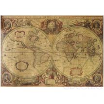 71x50cm rétro Vintage vieux Globe carte du monde mat brun papier affiche décor à la maison Jy20 19 directe