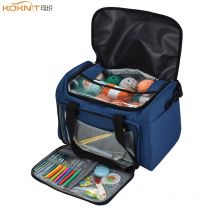KOKNIT sac de rangement de fils vide | Mallette de rangement Portable domestique pour crochets et aiguilles à tricoter, sac porte-boules