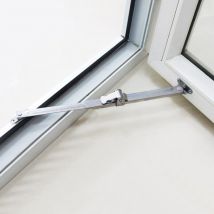 Support de vent télescopique en acier inoxydable | Limiteur de fenêtre, gousset de contrôleur d'angle, support coulissant fixe, accessoires de portes et de fenêtres