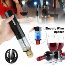 ouvre-bouteille de vin automatique électrique avec tire-bouchon coupe-feuille noir/rouge USJ99