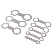 Tampons en cuir pour Saxophone argenté, Instrument à vent en bois, outils de réparation pour tampons en cuir pour le fer à repasser, 8 pièces
