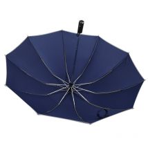 Résistant au vent trois pliant automatique parapluie pluie femmes Auto luxe grand coupe-vent parapluies hommes cadre coupe-vent 10K Parasol B